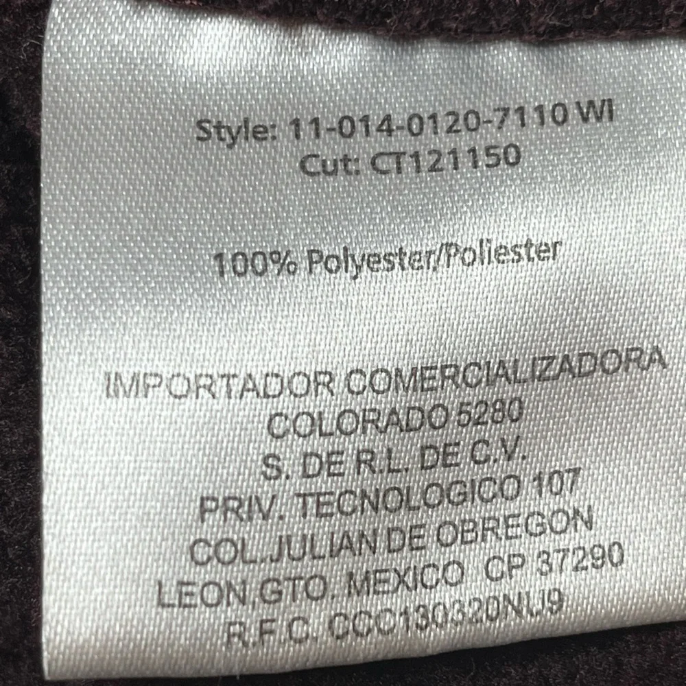 Stetson Men's Burgundy Rugged 1/4 Zip Sweater, 2XL - Picture 8 of 11
